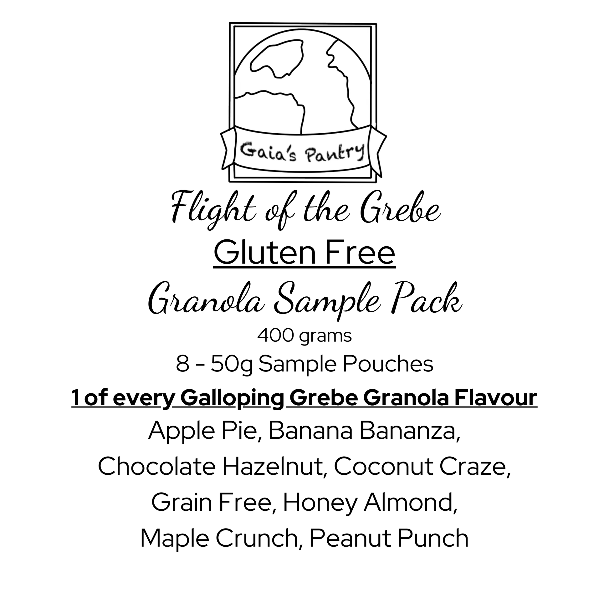 Gluten Free - Galloping Grebe Granola - Flight