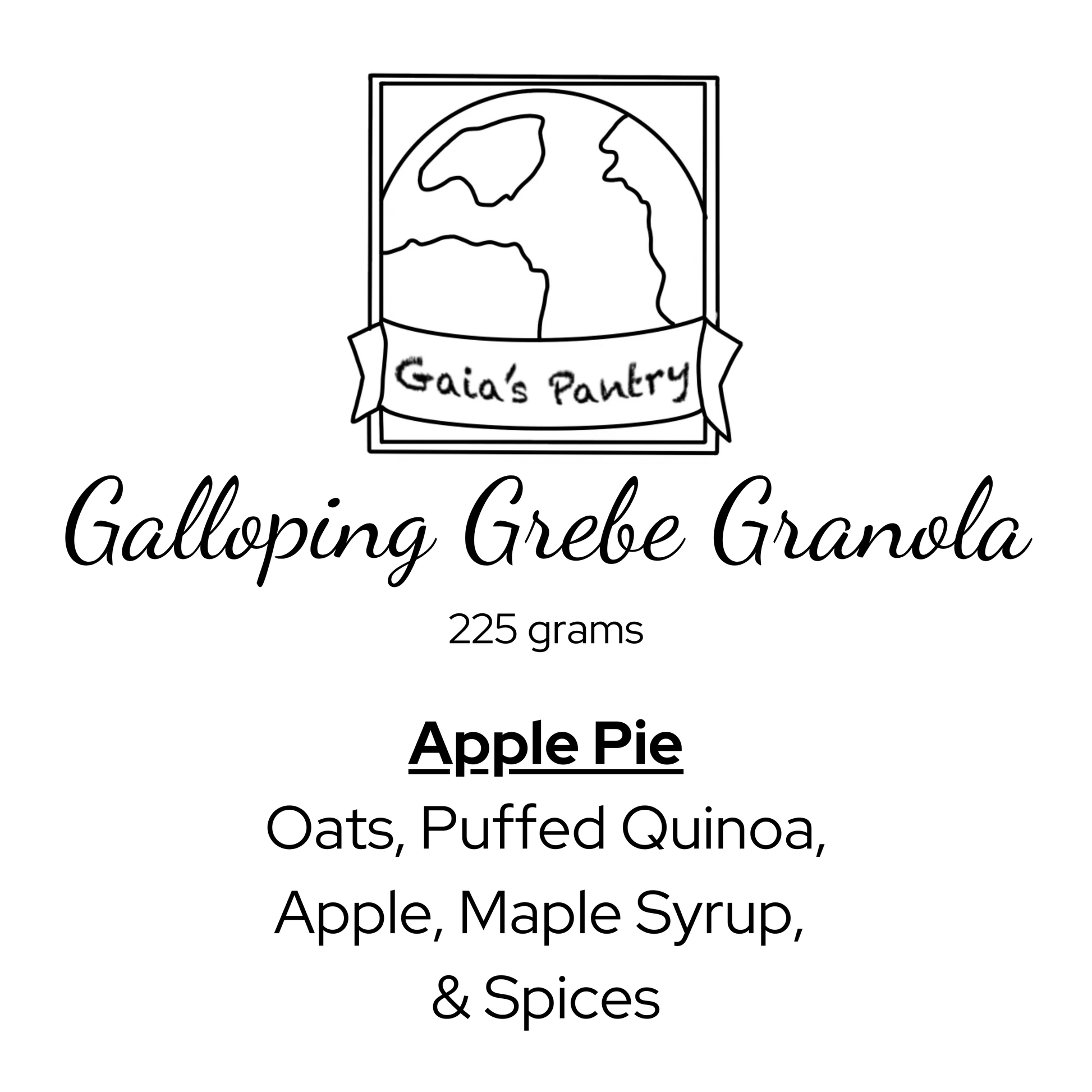 Galloping Grebe Granola - Apple Pie
