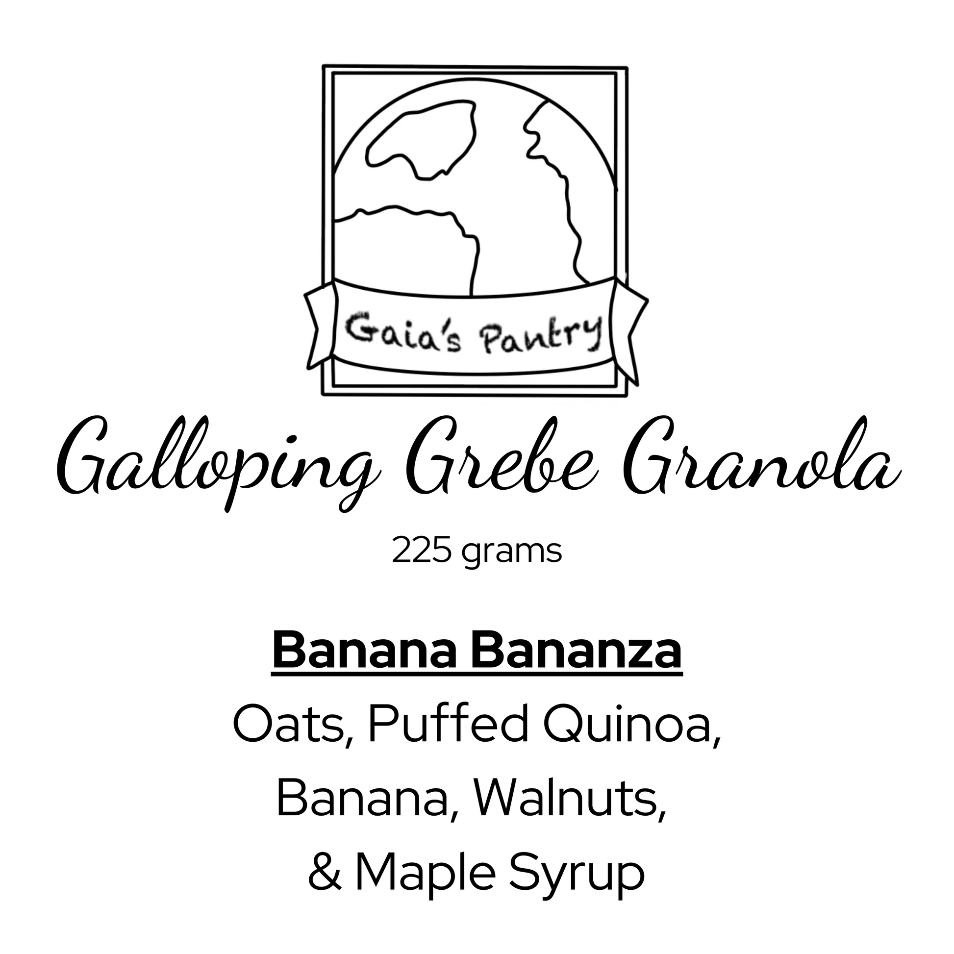 Galloping Grebe Granola - Banana Banaza
