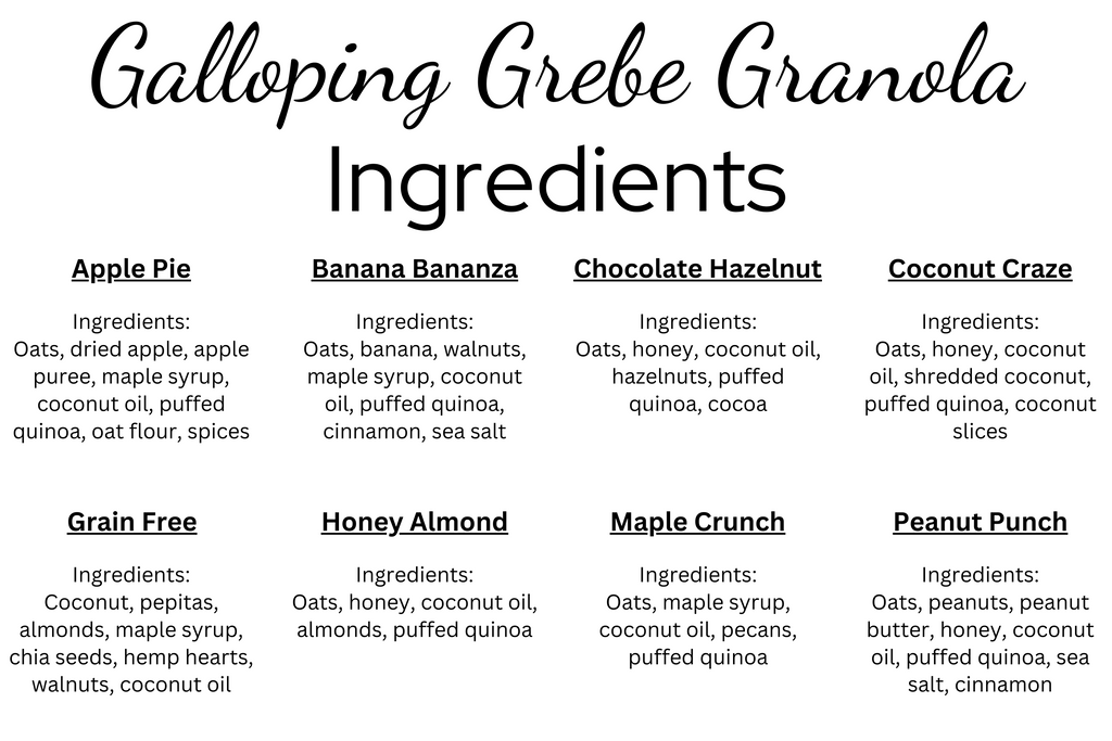 Galloping Grebe Granola - Flight