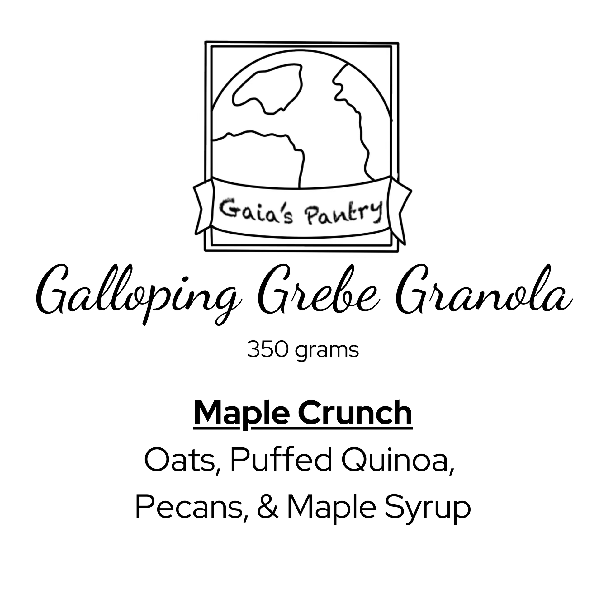 Galloping Grebe Granola - Maple Crunch