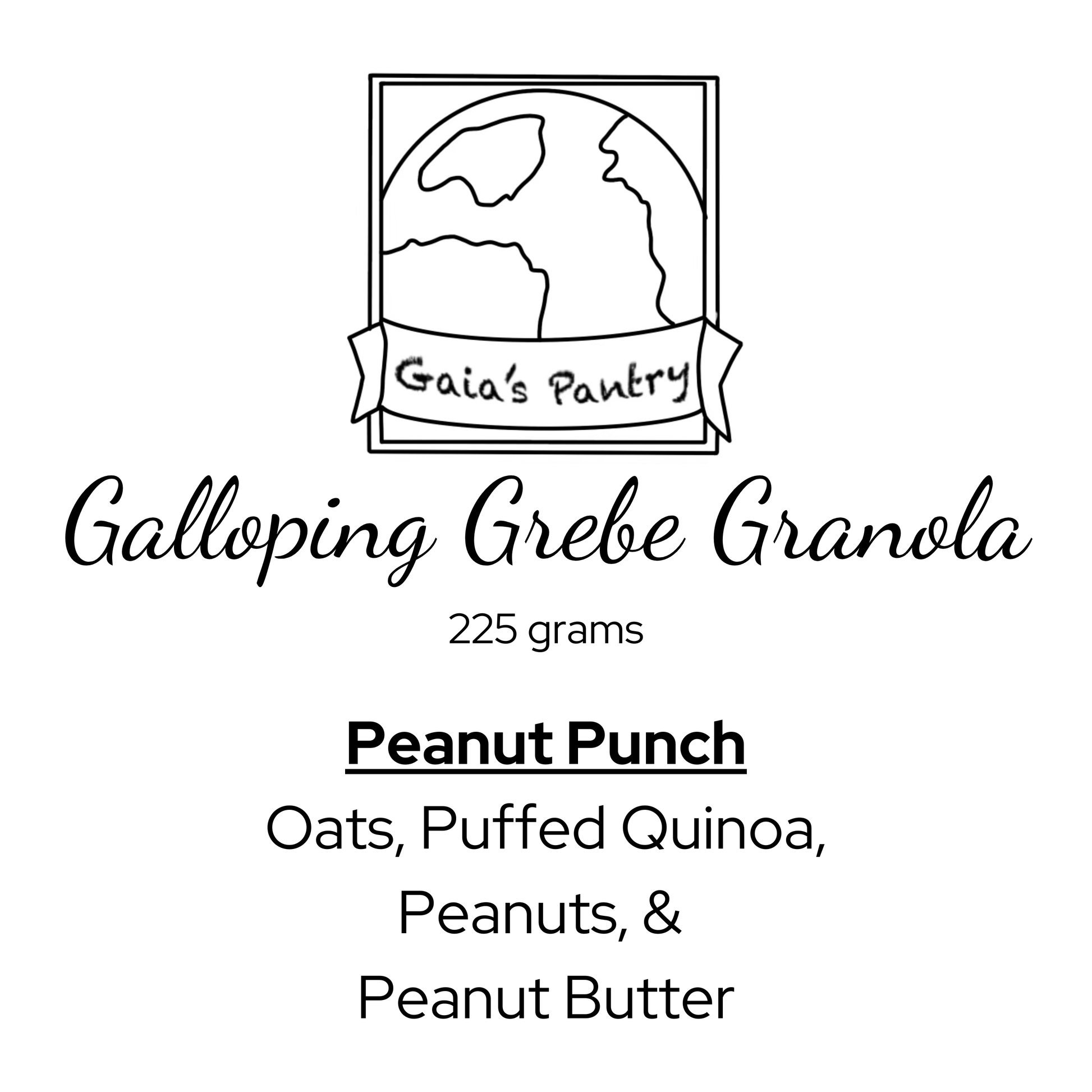 Galloping Grebe Granola - Peanut Punch